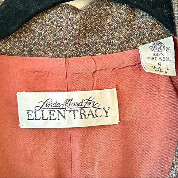 LINDA ALLARD for Ellen Tracy 100% Wool Single Button Blazer—SZ. 4 - Picture 10 of 16